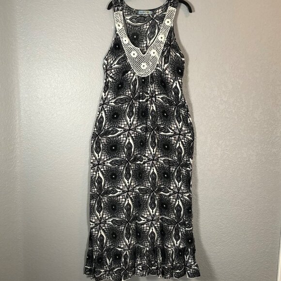 Unity World Wear Size Small 100% Rayon Racerback Maxi Dress - Picture 1 of 7